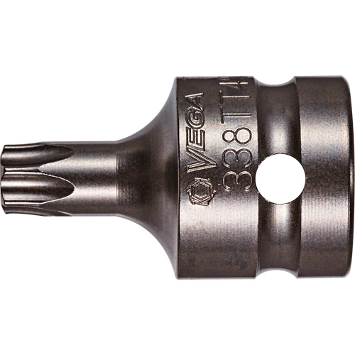 Embout &agrave; ins&eacute;rer, Torx inviolable, 30 x 1-1/2" lo, Prise 1/2" Mukwa Safety Services