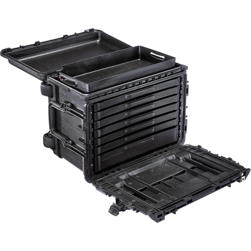 Armoire &agrave; outils mobile Gen 2, 24" la, 6 tiroirs, Noir Mukwa Safety Services