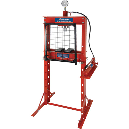 Presse hydraulique avec garde &agrave; grillage, Capacit&eacute; 20 tonnes Mukwa Safety Services