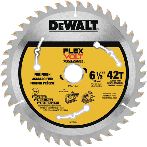 FlexVolt&reg; TrackSaw Blade, 6-1/2", 42 Teeth, Wood Use Mukwa Safety Services