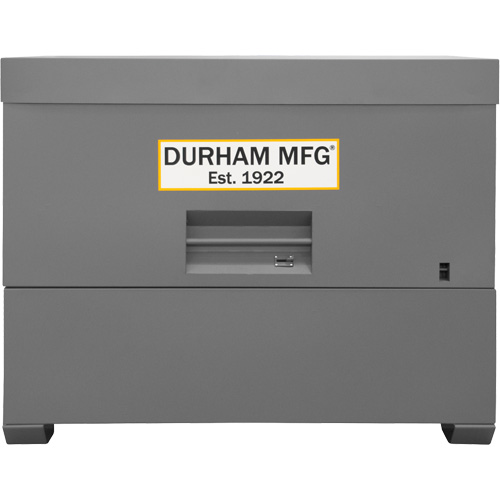 Boîte de rangement pour le chantier, style piano, 60-1/2" la x 34-3/4" p x 49-3/8" h, Gris Mukwa Safety Services