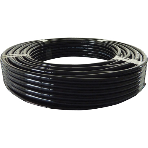 Longlife Pneumatic Tubing, Air, 4 mm/0.15625" OD x 100' L, Nylon/Polyurethane, Black, 353 PSI at 20°C Mukwa Safety Services