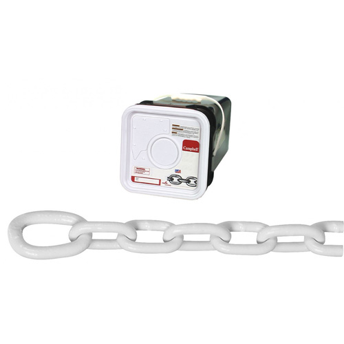 System 3 Anchor Lead Proof Coil Chain, Low Carbon Steel, 5/16" x 75' (22.9 m) L, Grade 30, 1900 lbs. (0.95 tons) Load Capacity Mukwa Safety Services