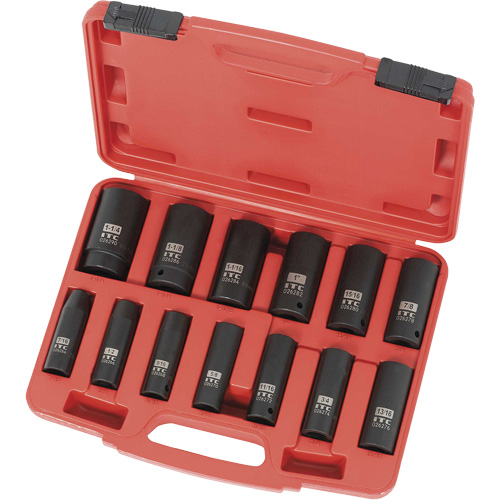 IPS-1312D Jeu de douilles SAE, 13 Mcx, Chocs, Prise de 1/2", Profond Mukwa Safety Services