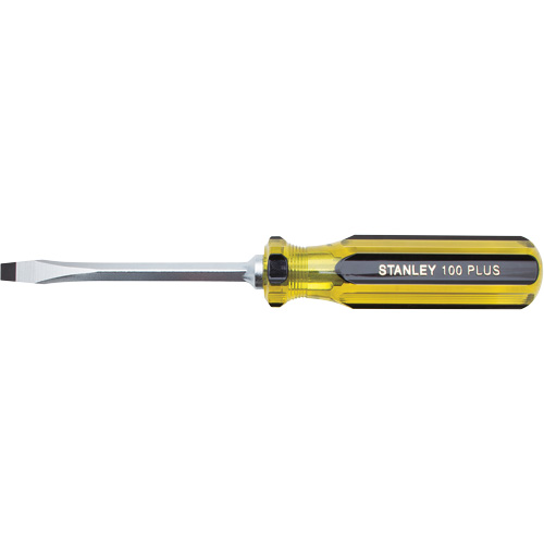 Tournevis pour &eacute;crous &agrave; fente 100 PLUS, Tige de 1/4", Carr&eacute;e, 8-3/16" lo, Prise en Plastique Mukwa Safety Services