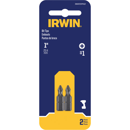 Insert Bits, Phillips, #1, 1/4" Drive Mukwa Safety Services
