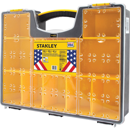 Organisateur profond pour professionnel, 17-1/2" la x 4-1/2" p x 14" h, Noir/Jaune Mukwa Safety Services