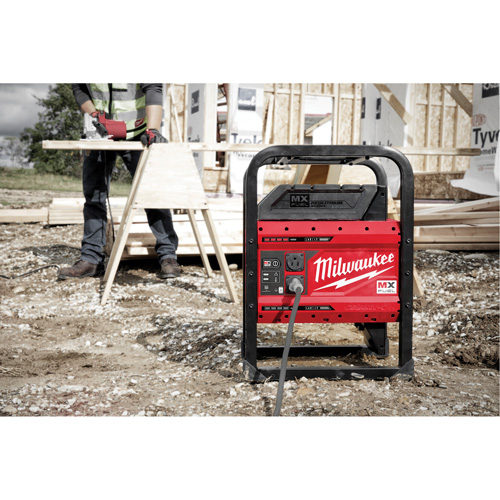 MX Fuel Carry-On Power Supply, 1800 W/3600 W, Lithium Ion, 20-4/5" H x 12" W x 15" D, 49.7 lbs. Mukwa Safety Services