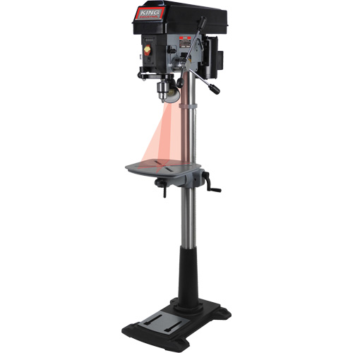 Variable Speed Drill Press, 15", 5/8" Chuck, 3300 RPM Mukwa Safety Services