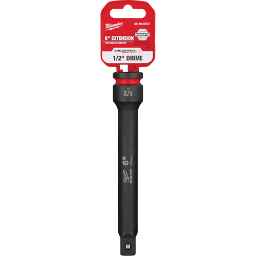 Shockwave Impact Duty Socket Extension, Impact, 1/2" Drive, 6" L Mukwa Safety Services