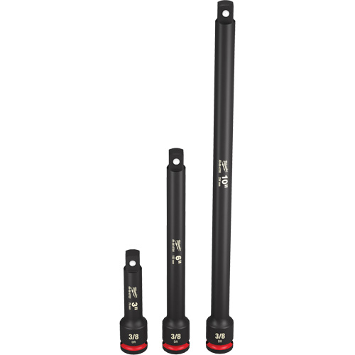 Shockwave Impact Duty Socket Extension Set, Impact, 3/8" Drive, 3"/6"/10" L Mukwa Safety Services