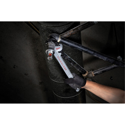 Cl&eacute; &agrave; tuyau avec manche Powerlength, Cap des m&acirc;choires 1-1/2", Longueur 10" Mukwa Safety Services