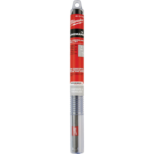 Foret de ligneur pour fibre de verre Shockwave Impact Duty, 9/16", Carbure Mukwa Safety Services