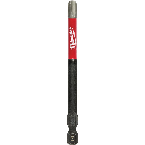 Shockwave Impact Duty Screwdriver Bit, Phillips, #3 Tip, 1/4" Drive Size, 3-1/2" Length Mukwa Safety Services