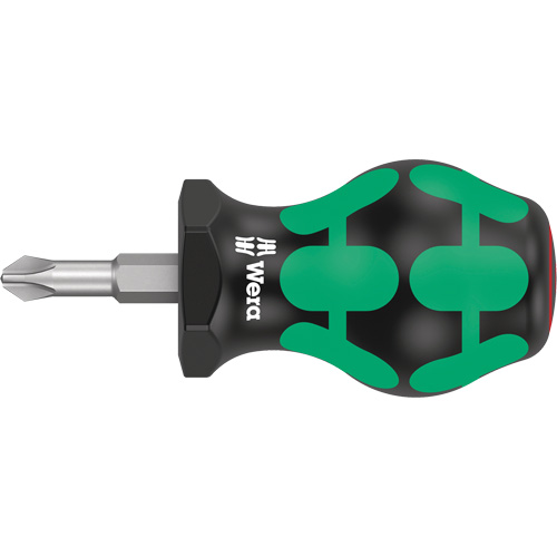350 Phillips Stubby Screwdriver, #2, 3-1/8" L, Cushion Grip Handle Mukwa Safety Services