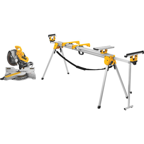 Double Bevel Sliding Compound Mitre Saw with Stand Mukwa Safety Services