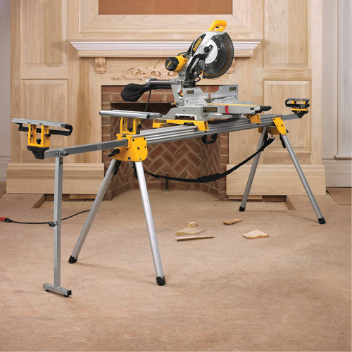 Double Bevel Sliding Compound Mitre Saw with Stand Mukwa Safety Services