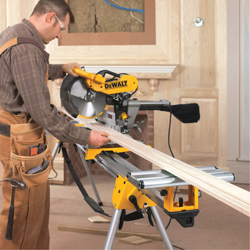 Double Bevel Sliding Compound Mitre Saw with Stand Mukwa Safety Services