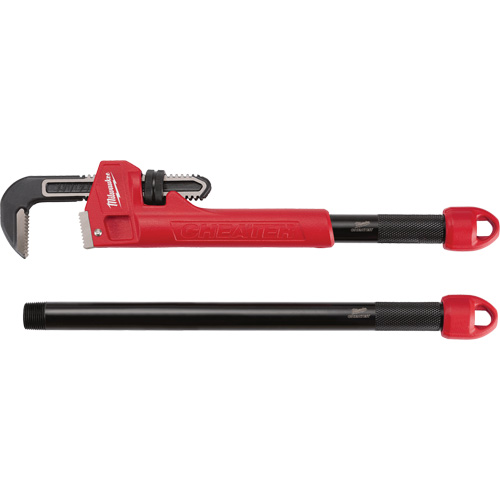 Cl&eacute; &agrave; tuyau adaptable Cheater, Cap des m&acirc;choires 2-1/2", Longueur 18"/24"/10", Fini Rev&ecirc;tement en poudre, Prise Ergonomique Mukwa Safety Services