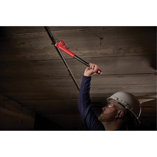 Cl&eacute; &agrave; tuyau adaptable Cheater, Cap des m&acirc;choires 2-1/2", Longueur 18"/24"/10", Fini Rev&ecirc;tement en poudre, Prise Ergonomique Mukwa Safety Services