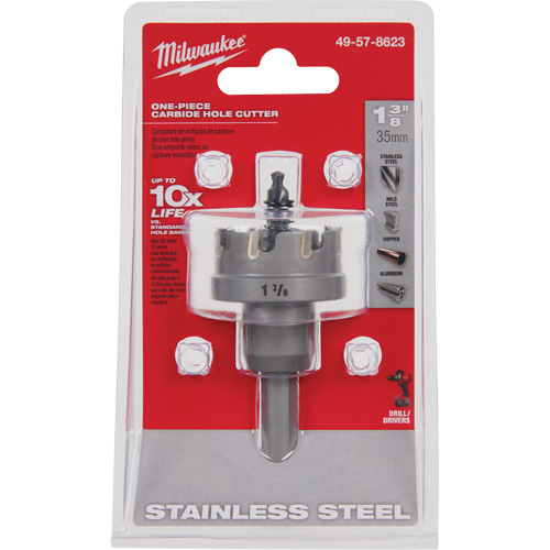 Scies-cloches au carbure monobloc, 1-3/8", Profondeur de la coupe de 3/16" Mukwa Safety Services