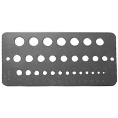 Drillco&reg; Fractional Sizes Drill Gauge Mukwa Safety Services