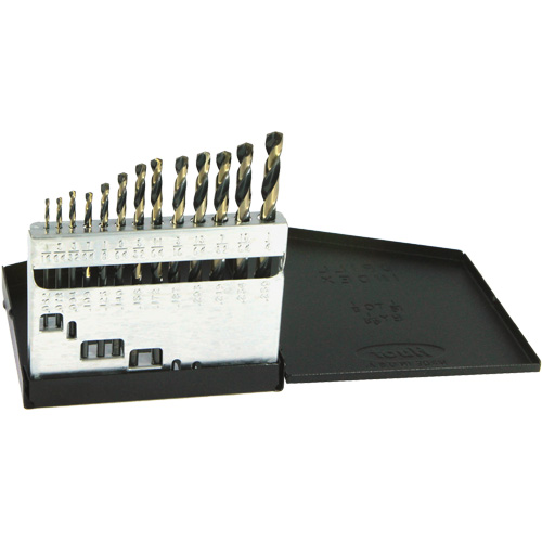 Drillco&reg; Metric Jobber Length Drill Bit Set, 13 Pieces, High Speed Steel Mukwa Safety Services