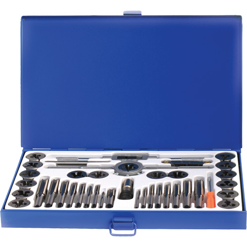 Drillco&reg; Fractional Tap & Die Set, 40 Pieces Mukwa Safety Services