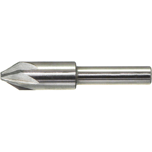 Drillco&reg; Chatterless Countersink, 1/4", High Speed Steel, 60° Angle, 6 Flutes Mukwa Safety Services