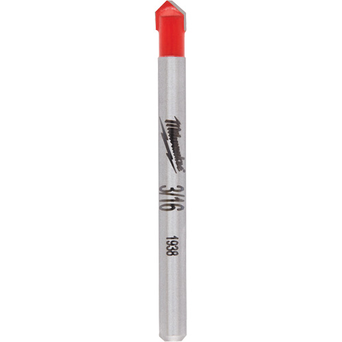 Glass & Tile Bit, 3/16", Carbide Mukwa Safety Services