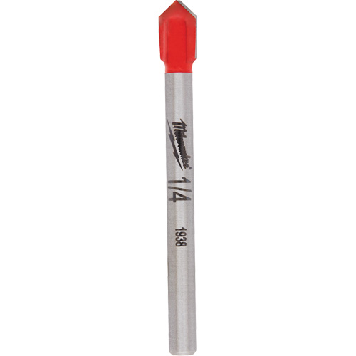 Glass & Tile Bit, 1/4", Carbide Mukwa Safety Services