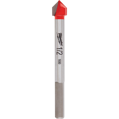 Glass & Tile Bit, 1/2", Carbide Mukwa Safety Services