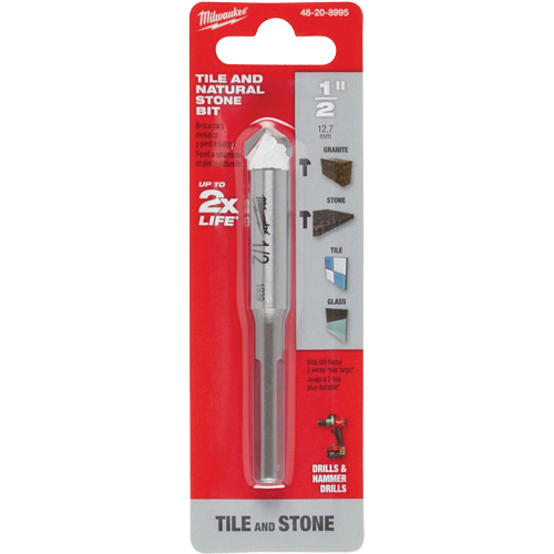 Natural Stone Bit, 1/2", Carbide Mukwa Safety Services