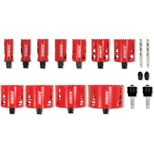 Plumber's Bi-Metal Hole Saw Set, 17 Pieces Mukwa Safety Services