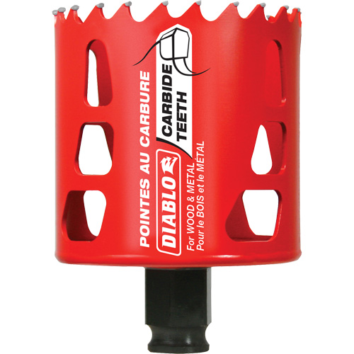 Scie cloche pour bois et m&eacute;tal, 2-5/8", Profondeur de la coupe 2-3/8", Carbure Mukwa Safety Services