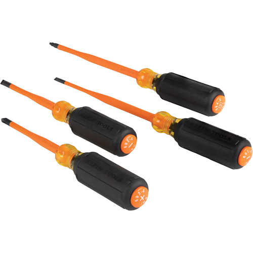 Slim-Tip Insulated Screwdriver Set, 1000 V, 4 Pcs Mukwa Safety Services