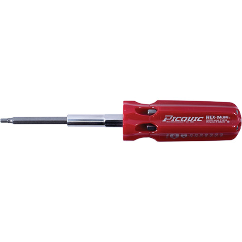 Hex-Calibre Metric Multi-Bit Screwdriver, Plastic Handle Mukwa Safety Services