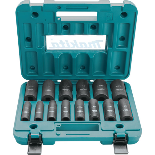 Well Socket Set, 14 Pcs, Impact, 1/2" Drive Size, Deep Mukwa Safety Services