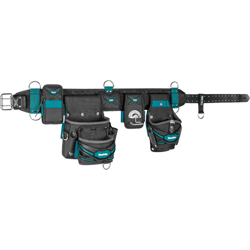 Ceinture porte-outils lourde TH3 compl&egrave;te, Polyester, Bleu/Gris Mukwa Safety Services