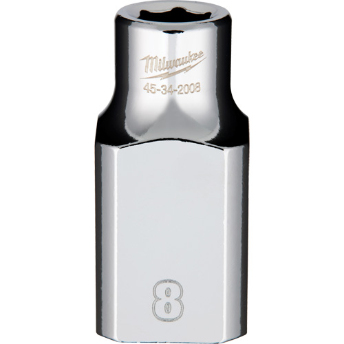 Metric Socket with Four Flat Sides, 8 mm, 1/2" Drive, 6 Points Mukwa Safety Services