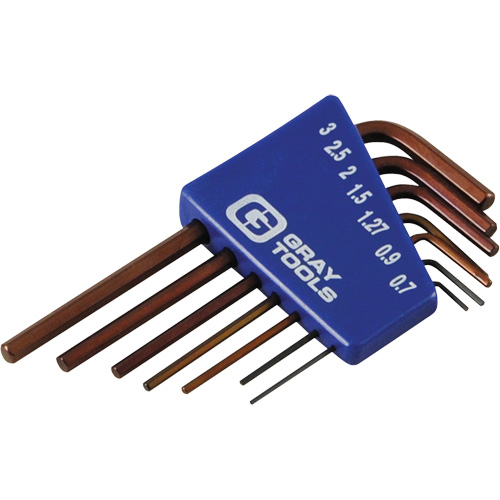 Hex Key Set, 7 Pcs., Metric Mukwa Safety Services