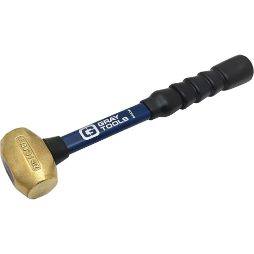Brass Hammer, 2 lbs. Head Weight, 14" L Mukwa Safety Services