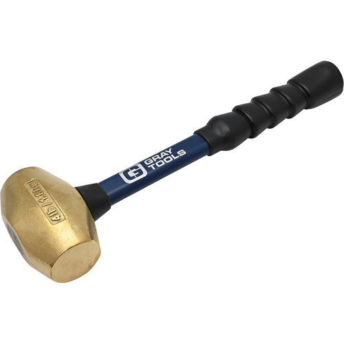 Brass Hammer, 4 lbs. Head Weight, 14" L Mukwa Safety Services