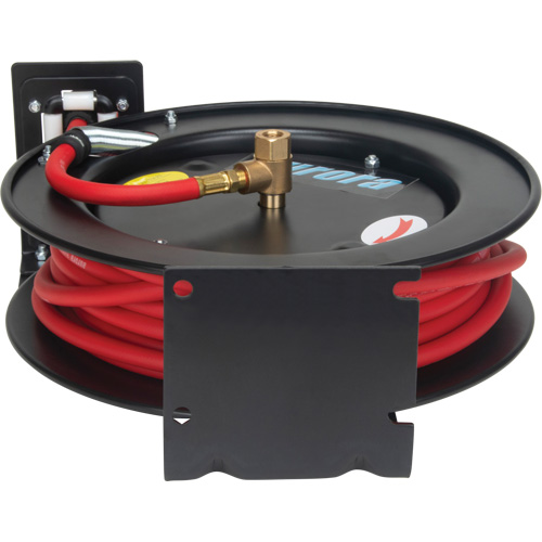 Hose Reel, Air/Water, 1/4" x 35', Single Hose, 300 psi Mukwa Safety Services