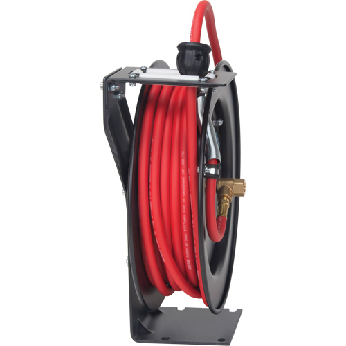 Hose Reel, Air/Water, 1/4" x 35', Single Hose, 300 psi Mukwa Safety Services