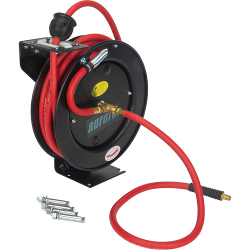 Hose Reel, Air/Water, 3/8" x 25', Single Hose, 300 psi Mukwa Safety Services