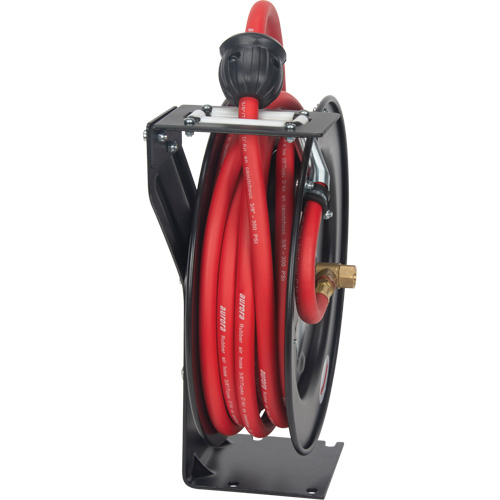 Hose Reel, Air/Water, 3/8" x 25', Single Hose, 300 psi Mukwa Safety Services