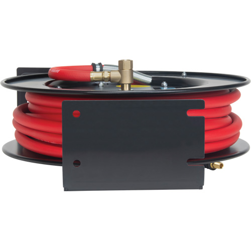 Hose Reel, Air/Water, 1/2" x 50', Single Hose, 300 psi Mukwa Safety Services