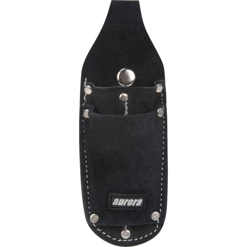 Utility Pouch, Knife Holder, Leather, 3 Pockets Mukwa Safety Services