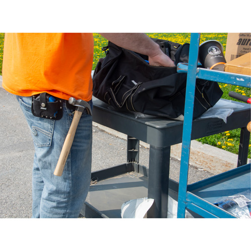 Porte-outil &agrave; anneau en acier, Support pour marteau, Cuir, 0 Poches Mukwa Safety Services